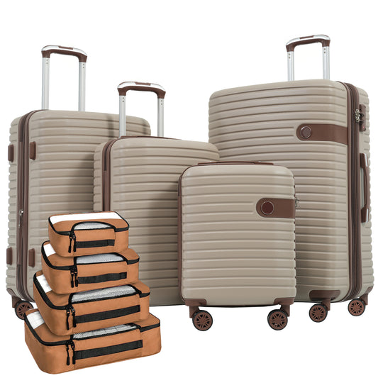Jetera 4 - Piece ABS Travel Set – Lightweight Hard Shell Luggage with Spinner Wheels, Packing Cubes & TSA Lock (16/20/24/28") - JUSTLIVE NESTJUSTLIVE NEST
