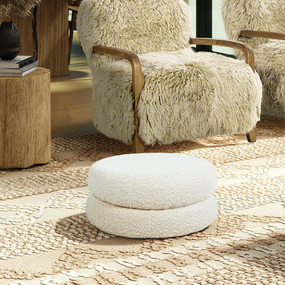 Lurava Cushion – IvoryBouclé Shell, FloorNest Comfort Pad