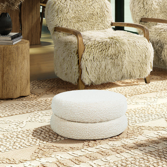 Lurava Cushion – IvoryBouclé Shell, FloorNest Comfort Pad