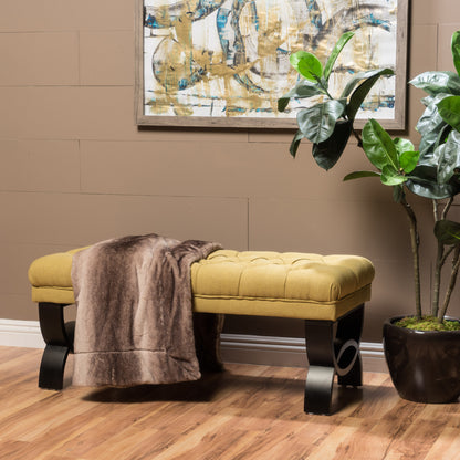 Hilton Ottoman – Luxeform Tufted Seat in Classic Finish