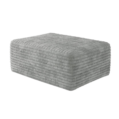 Nolvar Ottoman – Stormgray Finish, SoftNest Form