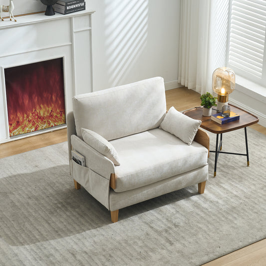 Lumora Lounger – TriFold Silhouette, Cloudnest Padding, PillowTrio Comfort Set