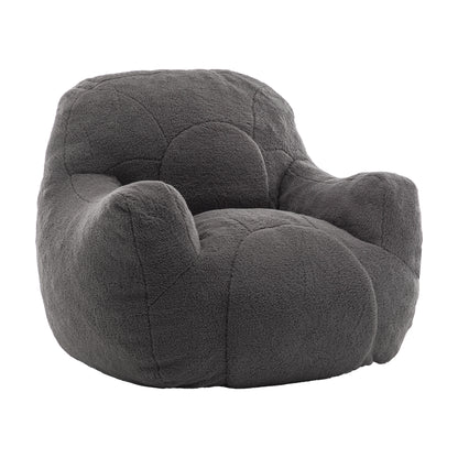 Vesta Tuft Chair – Dark Gray Teddy Bean Chair for Dorms, Living Rooms, or Lounging