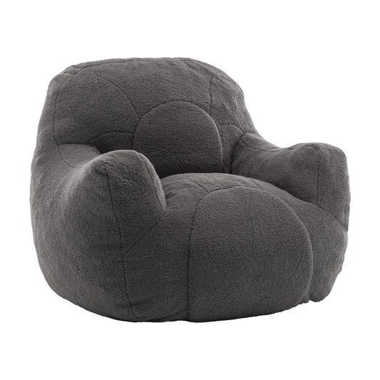 Vesta Tuft Chair – Dark Gray Teddy Bean Chair for Dorms, Living Rooms, or Lounging