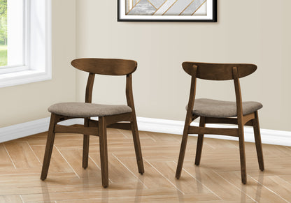 Denvra Chair Set – Sandline Upholstery, Darkwood Base, Slimform Dining Profile