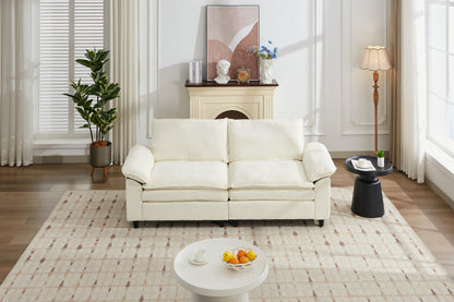 NestEdge ‘LuxeCorner” Sectional – Left & Right Facing | Cozy Beige Upholstery