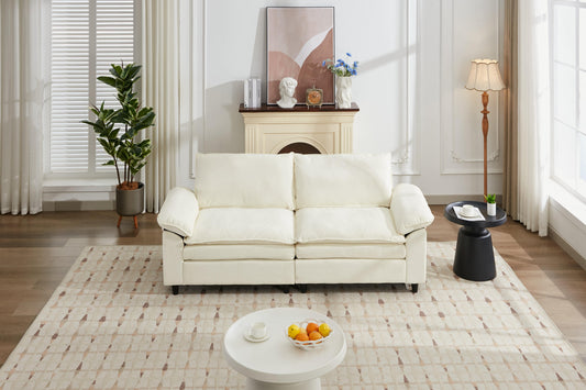 NestEdge ‘LuxeCorner” Sectional – Left & Right Facing | Cozy Beige Upholstery