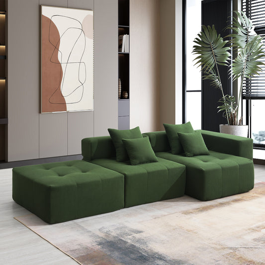 105' Plush Lounge – Deep Seat Comfort Set with Freeform Layout