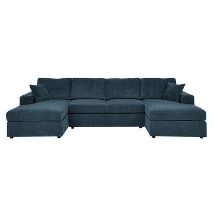 3-Piece Comfort Duo – Ribbed Luxe Seating Set with Extended Lounger Design