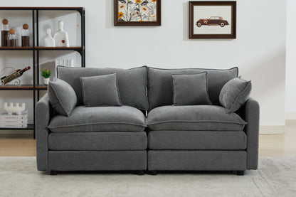 2-Seat Modular Lounge – L-Shape Compact Sofa for Cozy Living Spaces