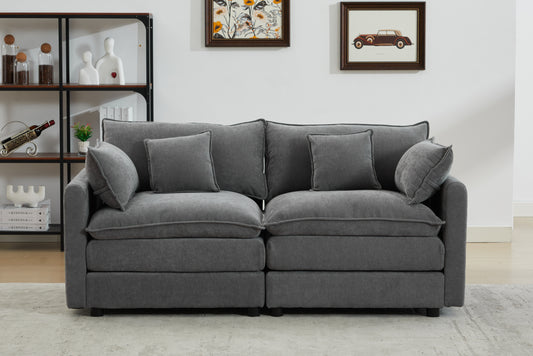 2-Seat Modular Lounge – L-Shape Compact Sofa for Cozy Living Spaces