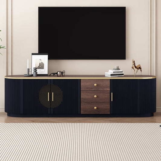 Uvalo Console – 70.8" TV Cabinet with 3 Drawers & 2 Side Cabinets