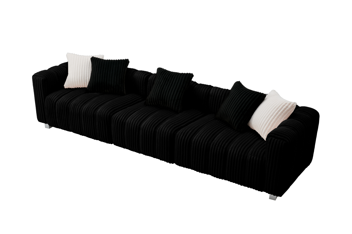 NestEdge ‘CordiNest” 3-Seat Corduroy Lounge – Cozy Comfort | Sturdy Wood Frame