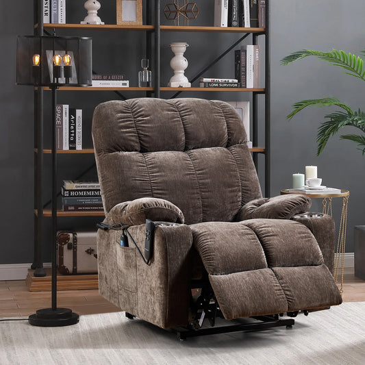 Velaro OKIN Recliner – Dual Motor Lift Chair with Heat, Massage & Infinite Lay-Flat Recline