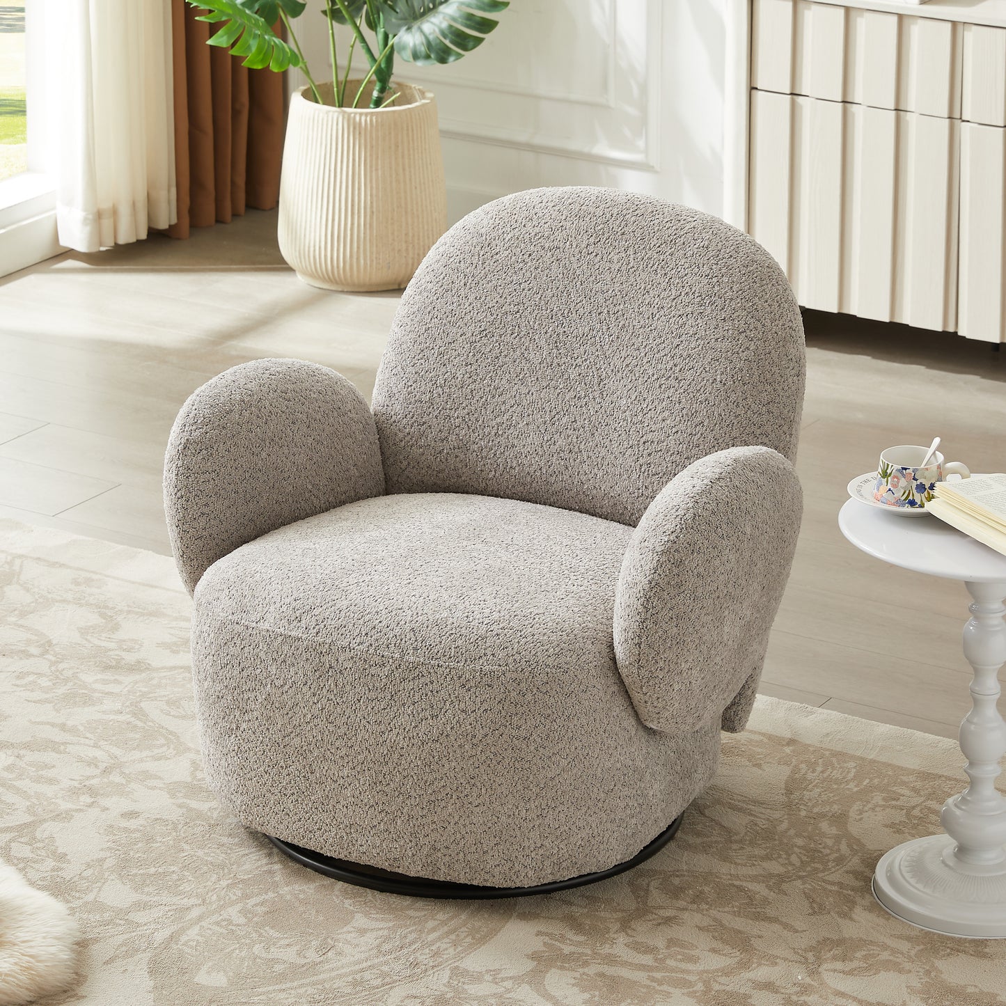 Ryvola Chair – 360° DriftGlide Swivel, Cloudspun Seat