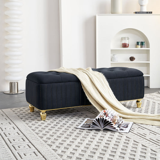 Glorenta Bench – Noirvelvet Wrap, Auragild Trim & HiddenNest Core