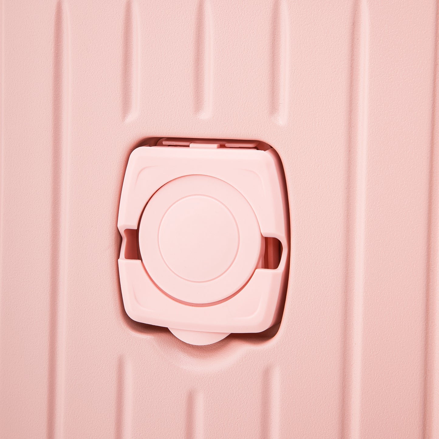 Jetera 3 - Piece ABS Travel Set – Pink 360° Spinner Suitcases with USB Port & Cup Holder (20/24/28") - JUSTLIVE NESTJUSTLIVE NEST