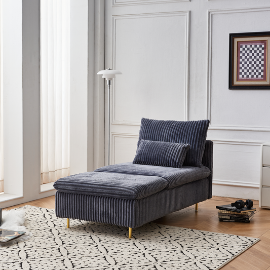 JUSTLIVE ‘Comfina Luxe” Chair – Corduroy | Cozy Armchair + Perfect Fit for Apartments, Dorms, Studies