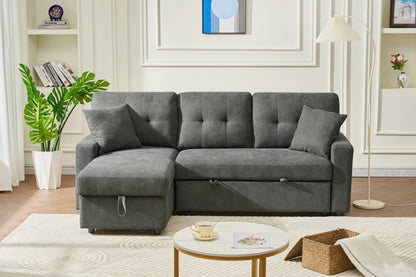 Comfort Lounge – Convertible Sofa Sleeper with Hidden Storage & Smart Hub