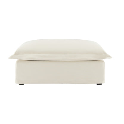 Kovala Ottoman – Creamplush Finish, CozyCore Design