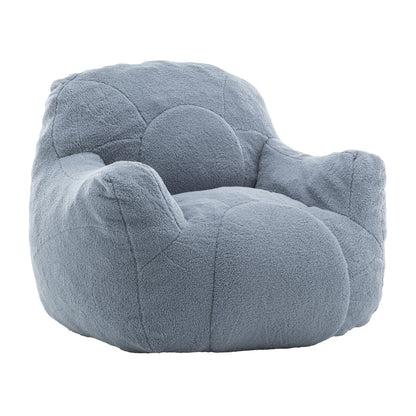 Vesta Tuft Chair – Light Blue Teddy Bean Sofa with Memory Foam for Cozy Compact Spaces