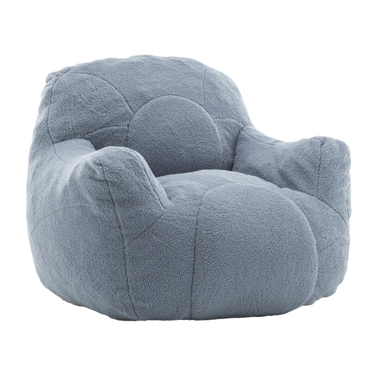 Vesta Tuft Chair – Light Blue Teddy Bean Sofa with Memory Foam for Cozy Compact Spaces
