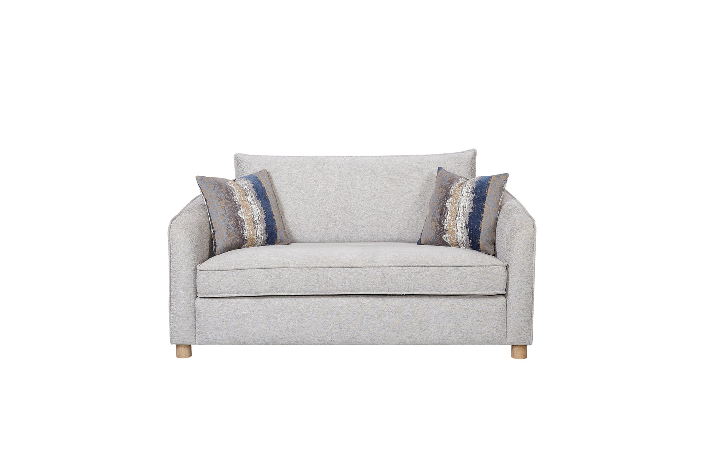 The Monaco Sand Loveseat – Refined 2-Seater with Down Pillow Comfort