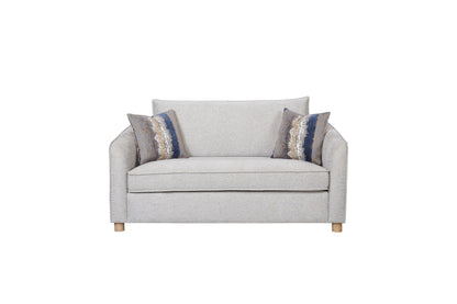 The Monaco Sand Loveseat – Refined 2-Seater with Down Pillow Comfort