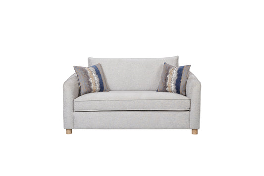 The Monaco Sand Loveseat – Refined 2-Seater with Down Pillow Comfort