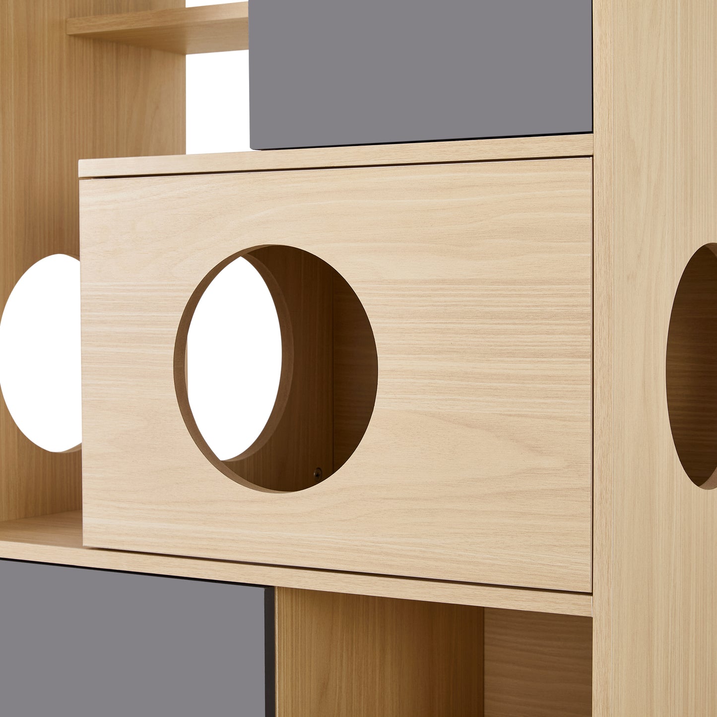 Nuvio Cat Bookcase Tower – Modern Tree - Shelf Combo with Storage & Climbing Platforms - JUSTLIVE NESTJUSTLIVE NEST