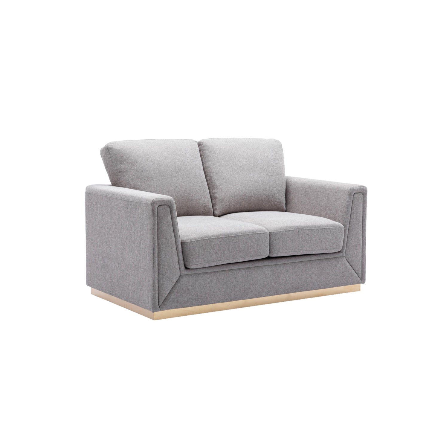 Valin Linen Lounge – Chic Gray Loveseat for Living Room or Meeting Room