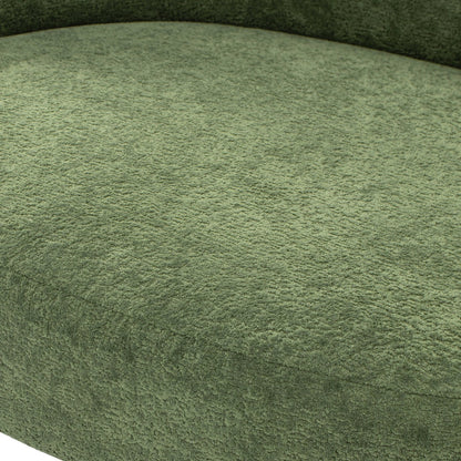 Shep 36" Curved Dog Sofa – Moss Green Fleece Lounge for Medium - Sized Pets - JUSTLIVE NESTJUSTLIVE NEST