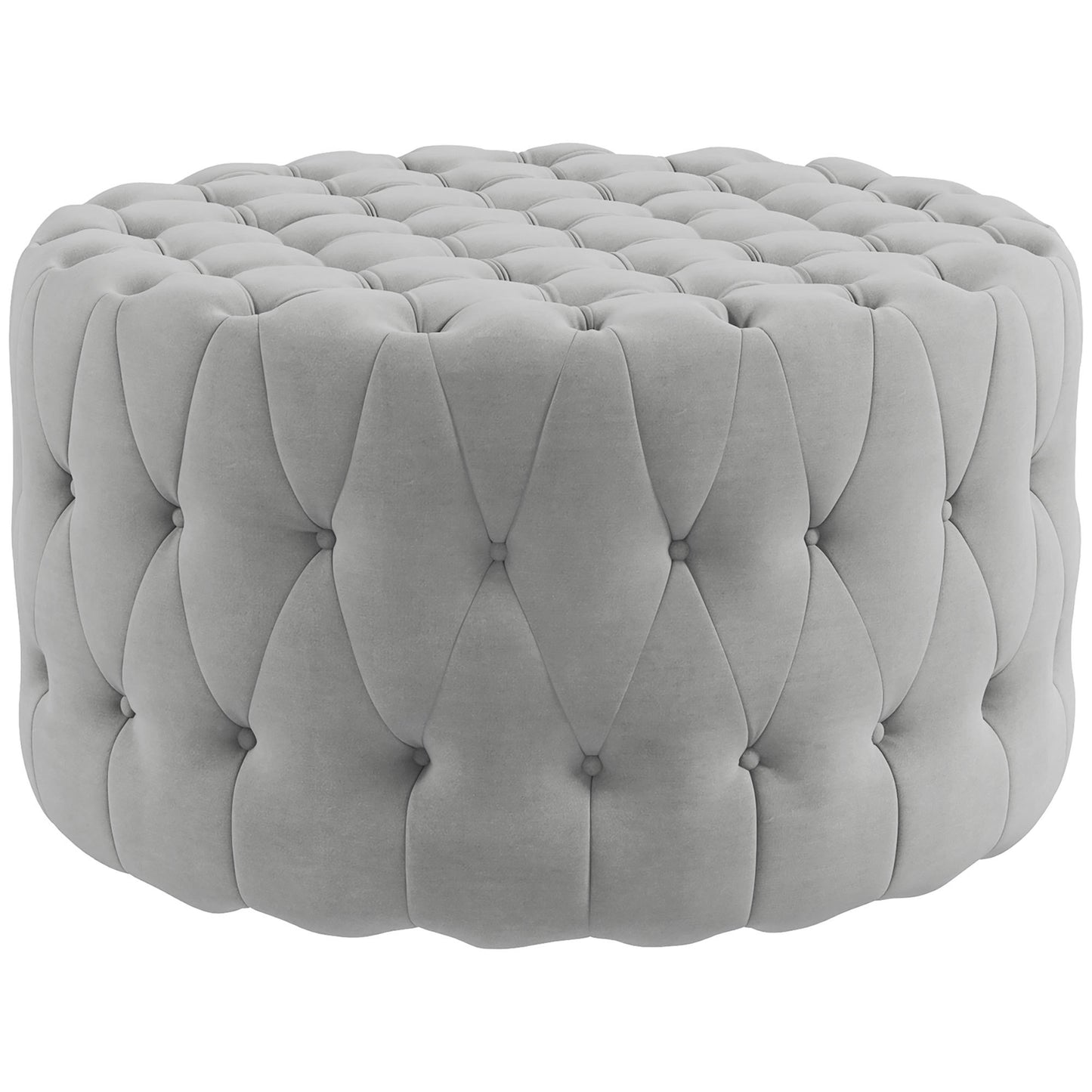 Julen Stool – Gray Tufted Velvet Footrest