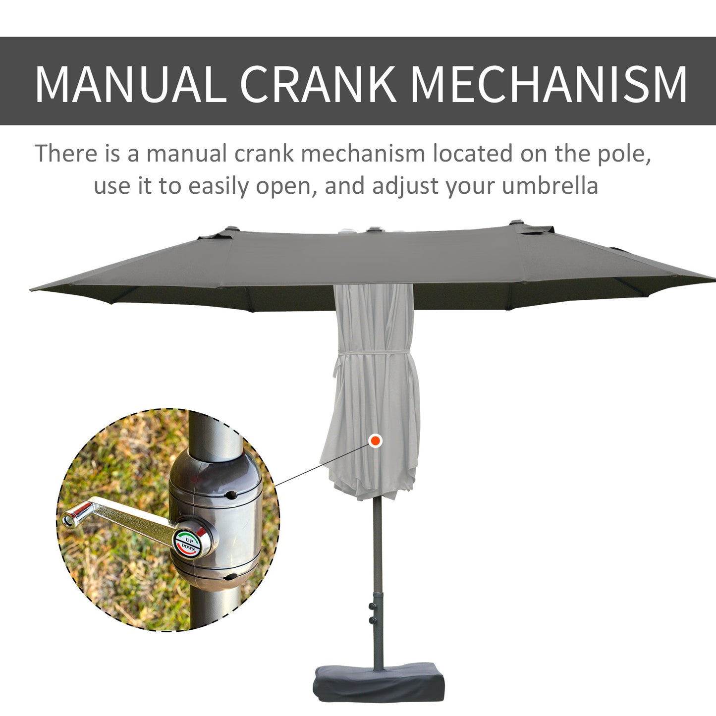 Solair 10' LED Offset Umbrella – Cantilever Patio Shade with Solar Lights, Power Bank & 360° Tilt (Khaki) - JUSTLIVE NESTJUSTLIVE NEST