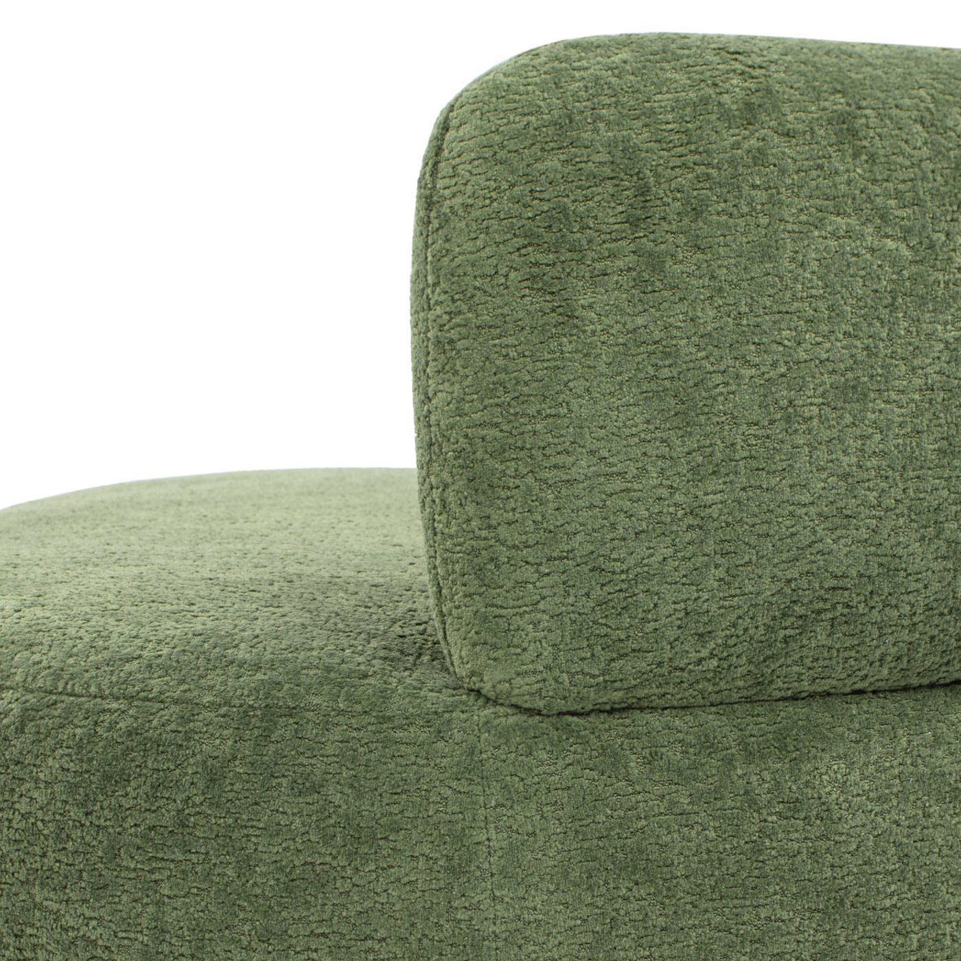 Shep 36" Curved Dog Sofa – Moss Green Fleece Lounge for Medium - Sized Pets - JUSTLIVE NESTJUSTLIVE NEST