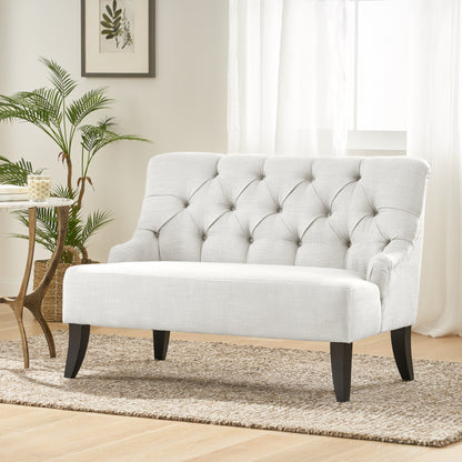 Nicole™ KD Settee – Stylish Tool-Free Assembly 2-Seater Bench for Modern Living Spaces