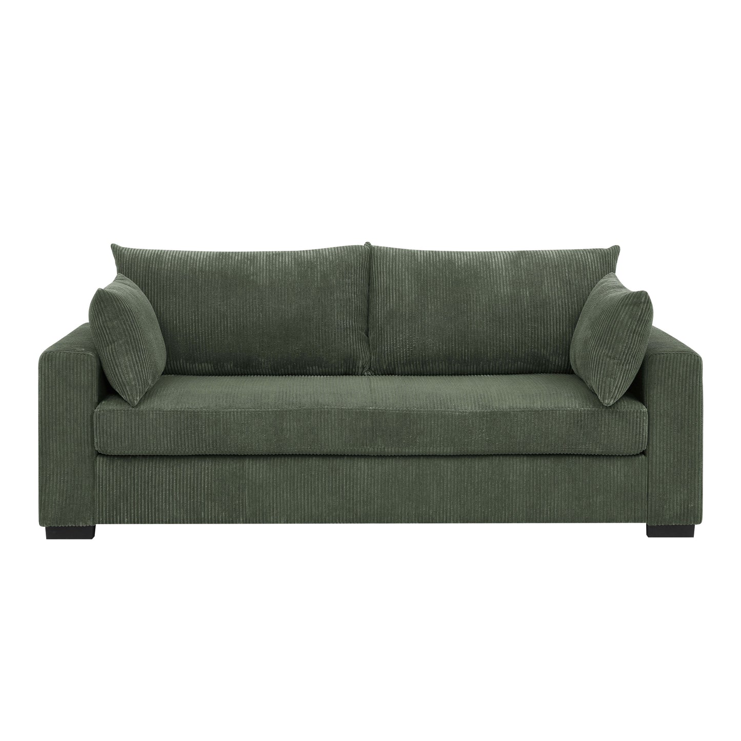 Shoreline Comfort Sofa – 79' Wide Corduroy 3-Seat Lounge with Relaxed Styling