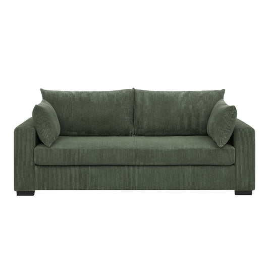 Shoreline Comfort Sofa – 79' Wide Corduroy 3-Seat Lounge with Relaxed Styling