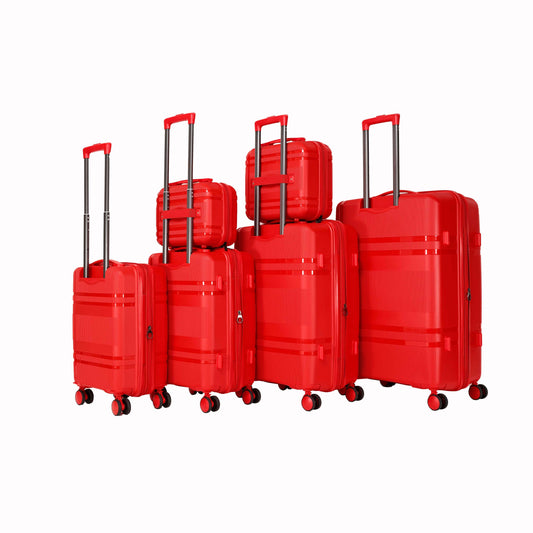 Jetera 6 - Piece Hard Shell Luggage Set – Expandable Spinner Suitcases with Password Lock & Lightweight Frames - JUSTLIVE NESTJUSTLIVE NEST