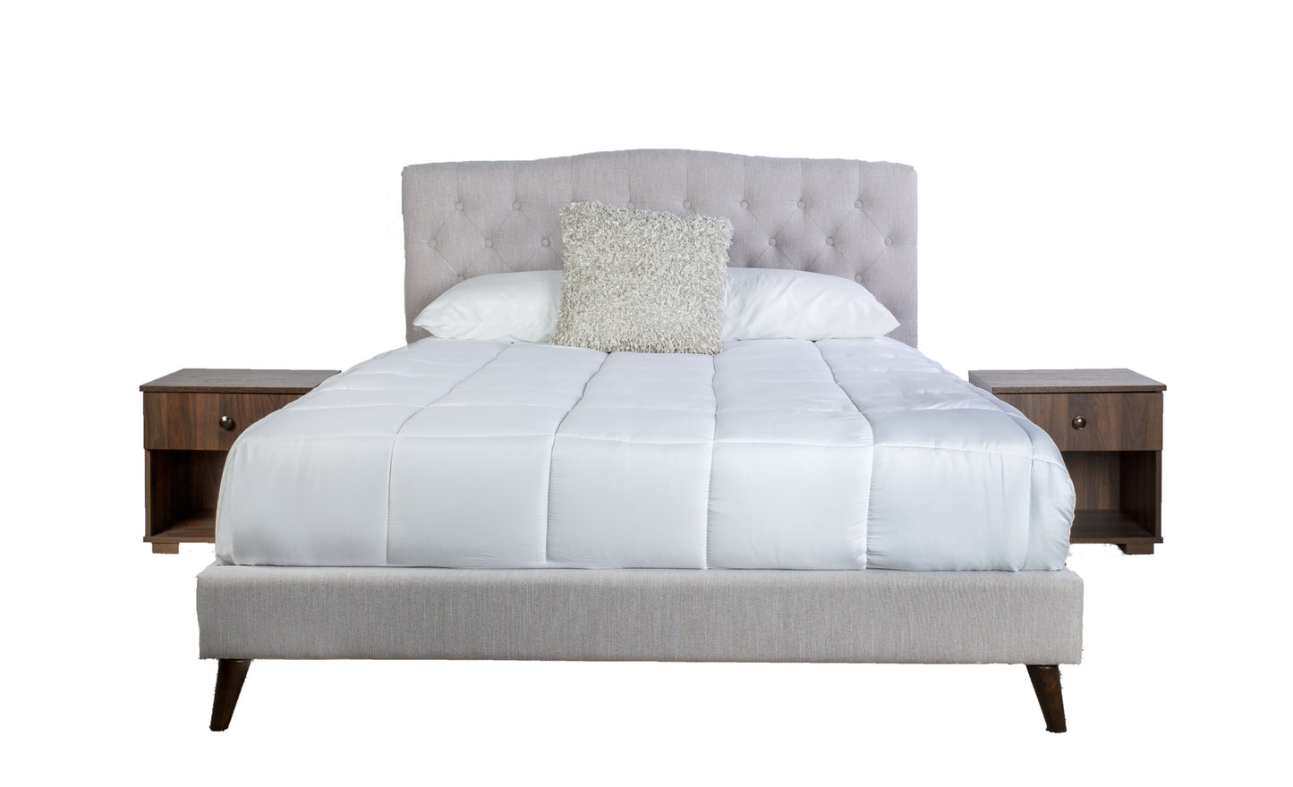 Lorava King Set – Upholstered Frame with 2 Coordinated Nightstands (Repeat)