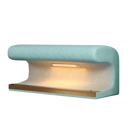 Lurevia Ottoman – Mistjade Upholstery, GlowSense Base