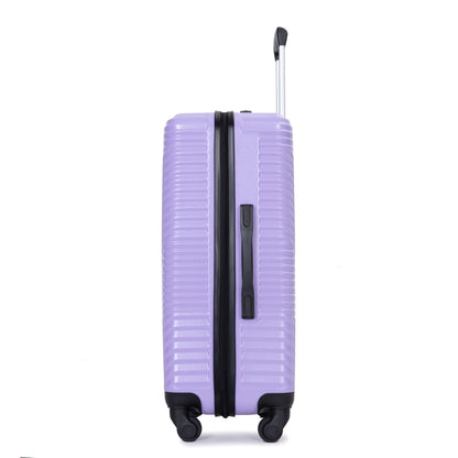 Jetera 3 - Piece Luggage Set – Light Purple PC+ABS Suitcases with Spinner Wheels & Travel Hooks (20/24/28") - JUSTLIVE NESTJUSTLIVE NEST