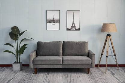 Monaco Grey Haven – Contemporary Grey Loveseat with Boutique Comfort