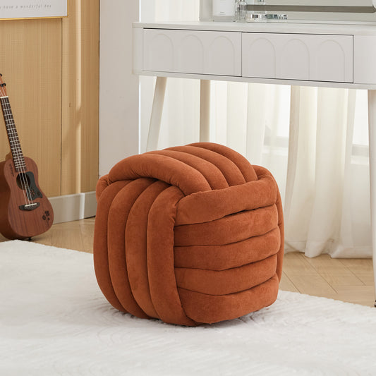 Knuvia Stool – Amberchenille Wrap, ArtKnot Form