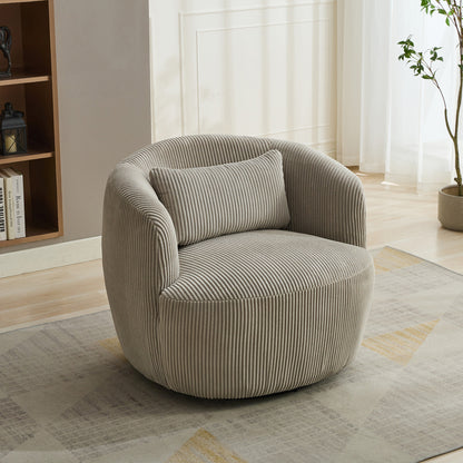 Cylorra Chair – Mistplush Corduroy, Orbituxe Swivel Base, Pillowrest Comfort