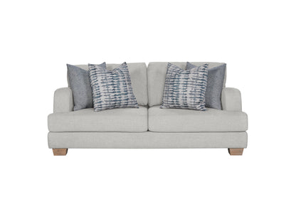 Birch Retreat Loveseat – Warm Neutral 2-Seater with 4 Soft Down Cushions