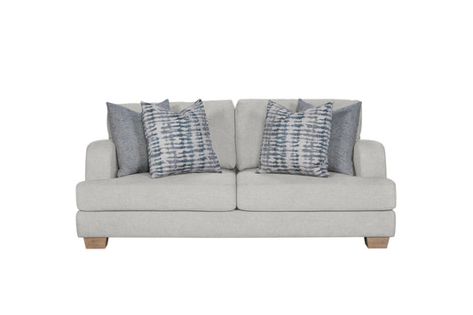 Birch Retreat Loveseat – Warm Neutral 2-Seater with 4 Soft Down Cushions