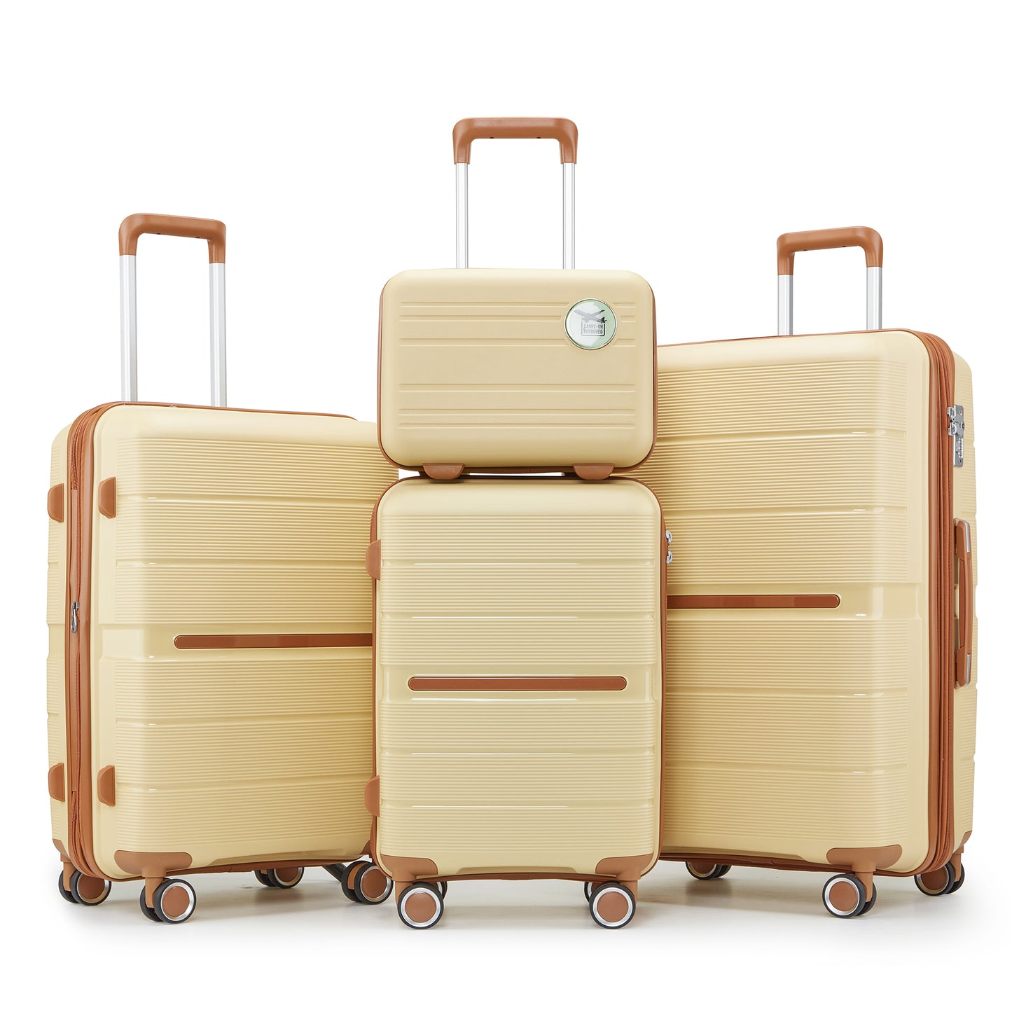 Jetera 4 - Piece PP Luggage Set – Lightweight Expandable Suitcases in Polypropylene with Spinner Wheels (14/20/24/28") - JUSTLIVE NESTJUSTLIVE NEST