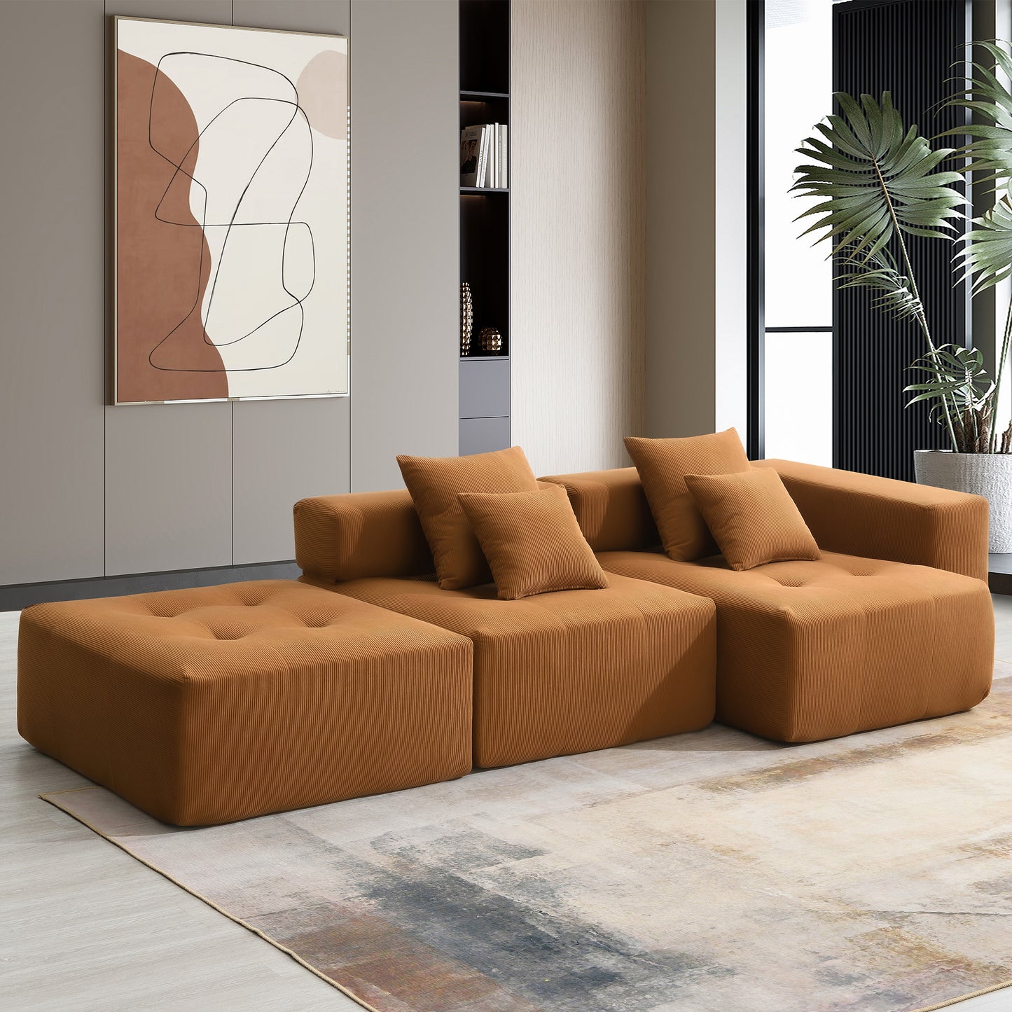 105' Luxe Lounge – Deep Plush Comfort Set with Flexible Layout