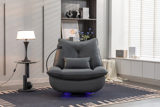 Aureon Power Glider – 270° Swivel Recliner with USB Port and Ambient Lamp Features